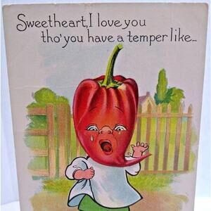 Fantasy Postcard Tuck E Curtis Pepper Face Anthropomorphic Girl Series 2 1908